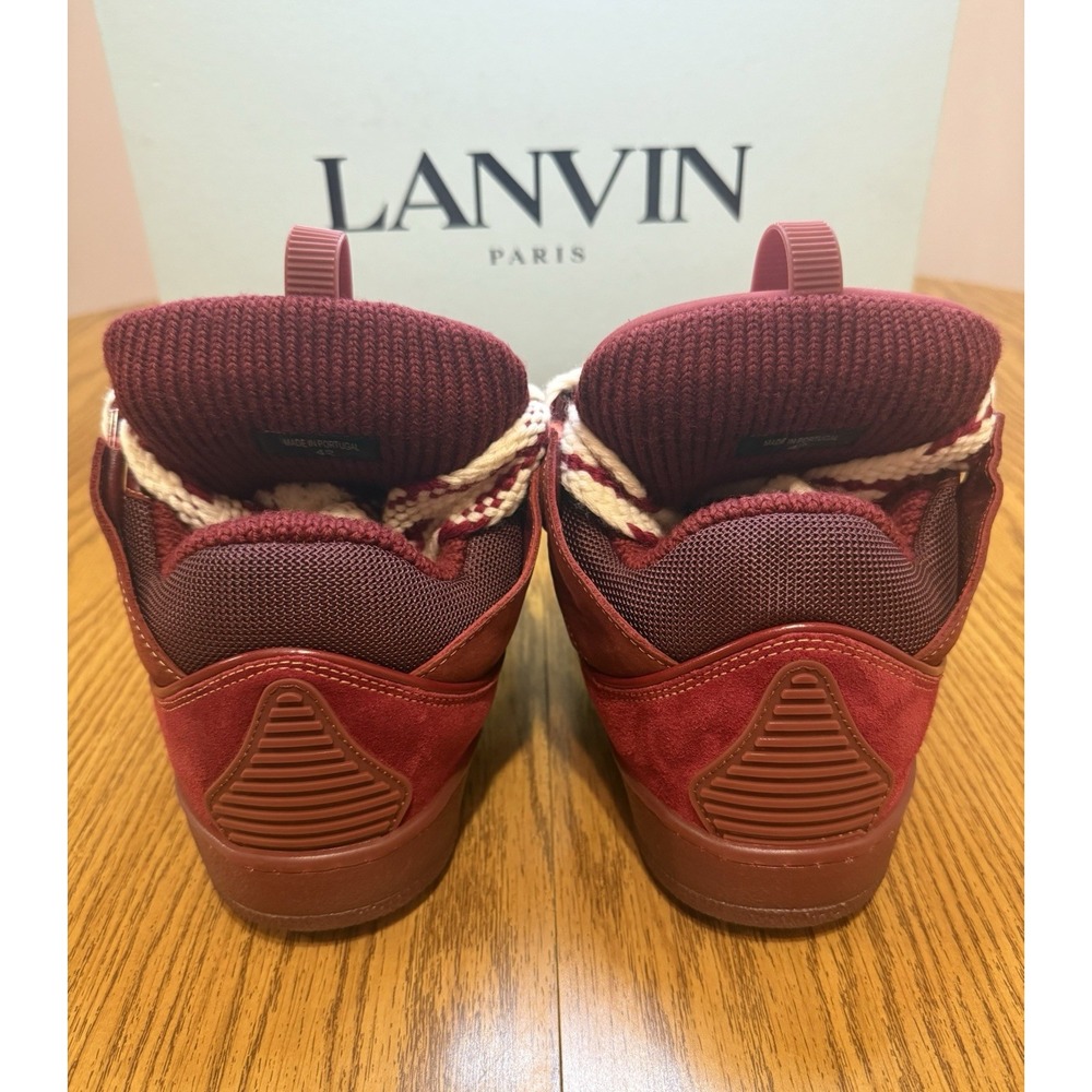 Lanvin Curb Sneaker (Maroon/Red) Size 10 - Picture 4 of 9